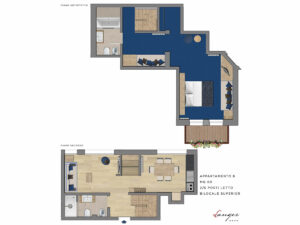 Residence Langes Dolomiti piantina appartamento Hermann Panzer