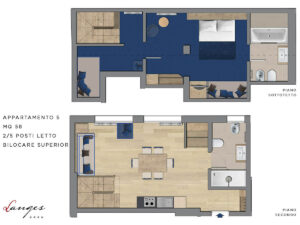 Residence Langes Dolomiti piantina appartamento Theodor Hermann Buhl